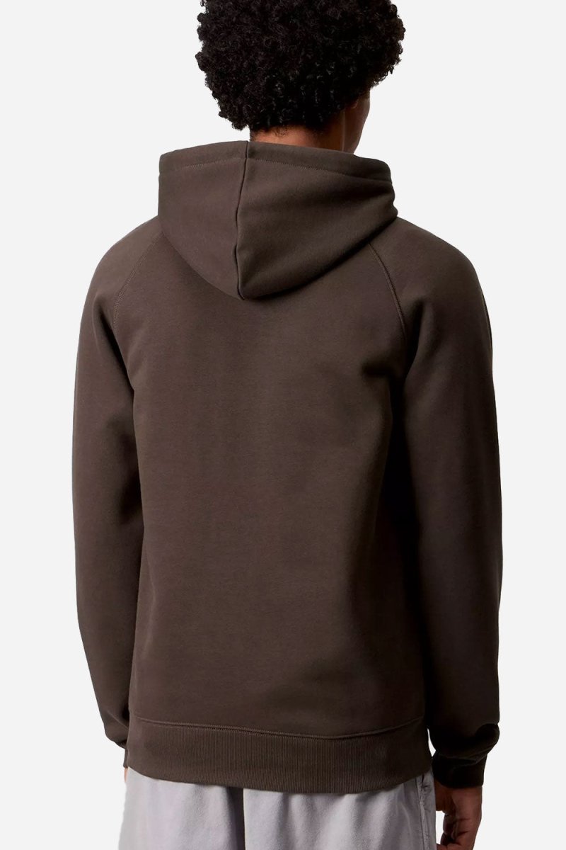 Carhartt WIP Hooded Chase Sweatshirt (Tobacco/Gold) | Sweaters