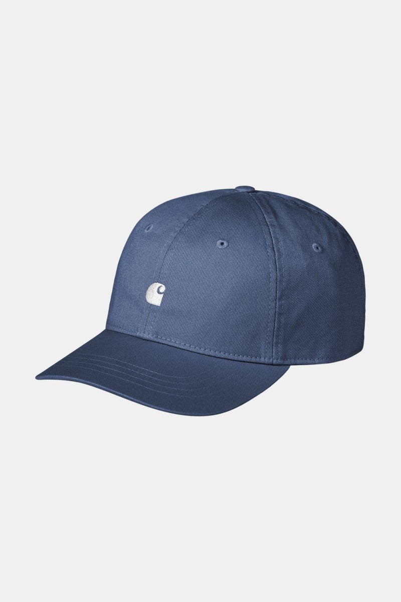 Carhartt WIP Madison Logo Cap (Blue Iris/White) | Hats