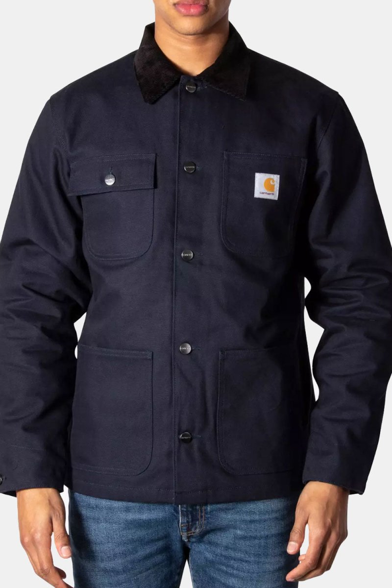 Carhartt WIP Michigan Organic Cotton Rigid Jacket (Dark Navy &amp; Black) | Jackets