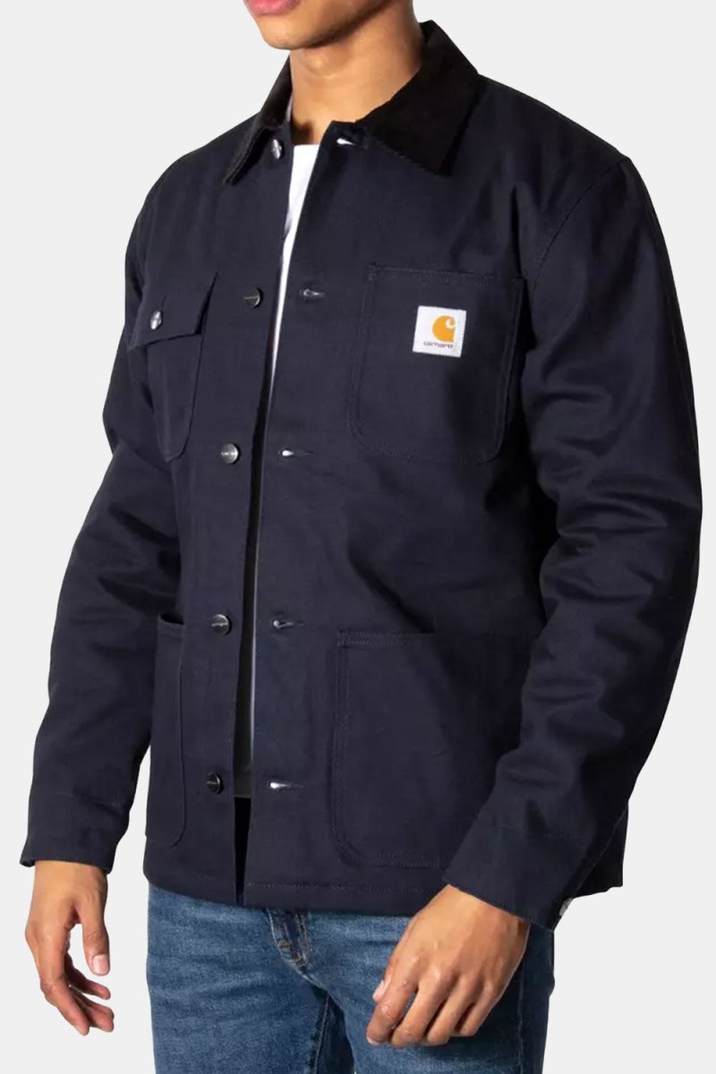 Carhartt WIP Michigan Organic Cotton Rigid Jacket (Dark Navy &amp; Black) | Jackets