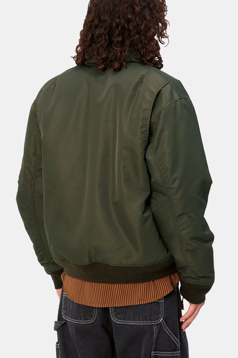 Carhartt WIP Olten Bomber Jacket (Plant/Smoke Green) | Jackets