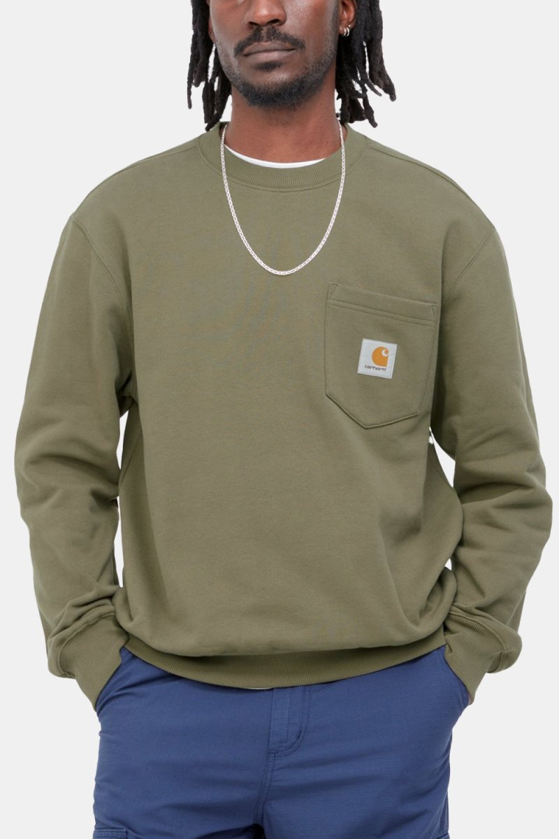 Carhartt WIP Pocket Sweat Sweatshirt (Seaweed Green) | Sweaters