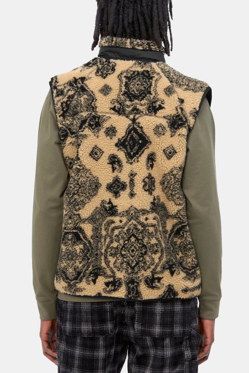 Carhartt WIP Prentis Vest Liner Verse Jacquard Fleece (Dusty Brown &amp; Scoot Black) | Vests