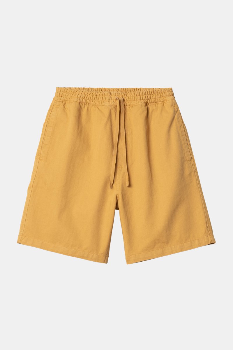 Carhartt WIP Rainer Garment Dyed Shorts (Sunray Yellow) | Shorts