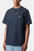 Camiseta Carhartt WIP Chase de manga corta (Azul oscuro/Oro) | Camisetas