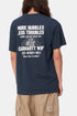 Carhartt WIP Camiseta de manga corta Less Troubles (Azul/Cera) | Camisetas