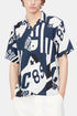 Carhartt WIP Camisa Marina de manga corta (Marina Print/Atom Blue) | Camisas