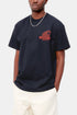 Carhartt WIP Camiseta de manga corta con bolsillo mecánico (Dark Navy / Brick) | Camisetas