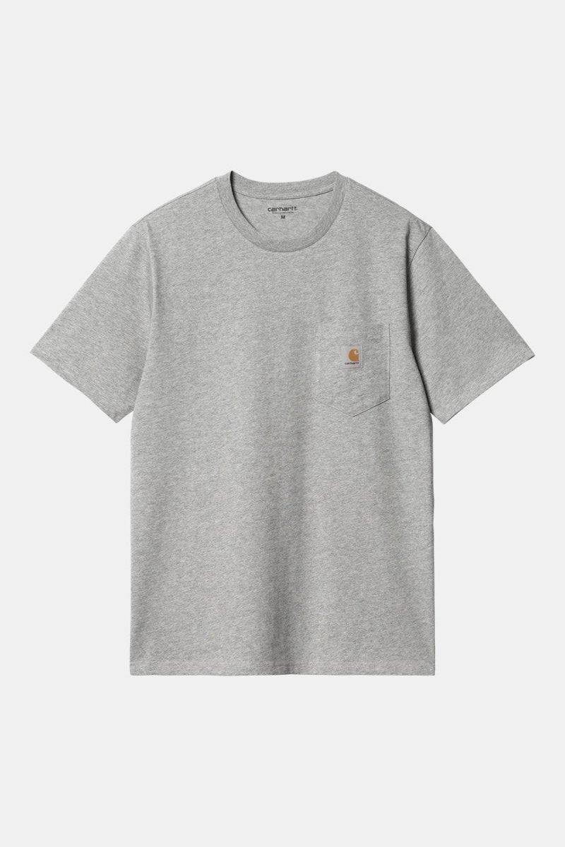 Carhartt WIP Short Sleeve Pocket T-Shirt (Grey Heather) | T-Shirts