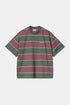 Carhartt WIP Camiseta de manga corta Quinby (Quinby Stripe/Silver Pine) | Camisetas