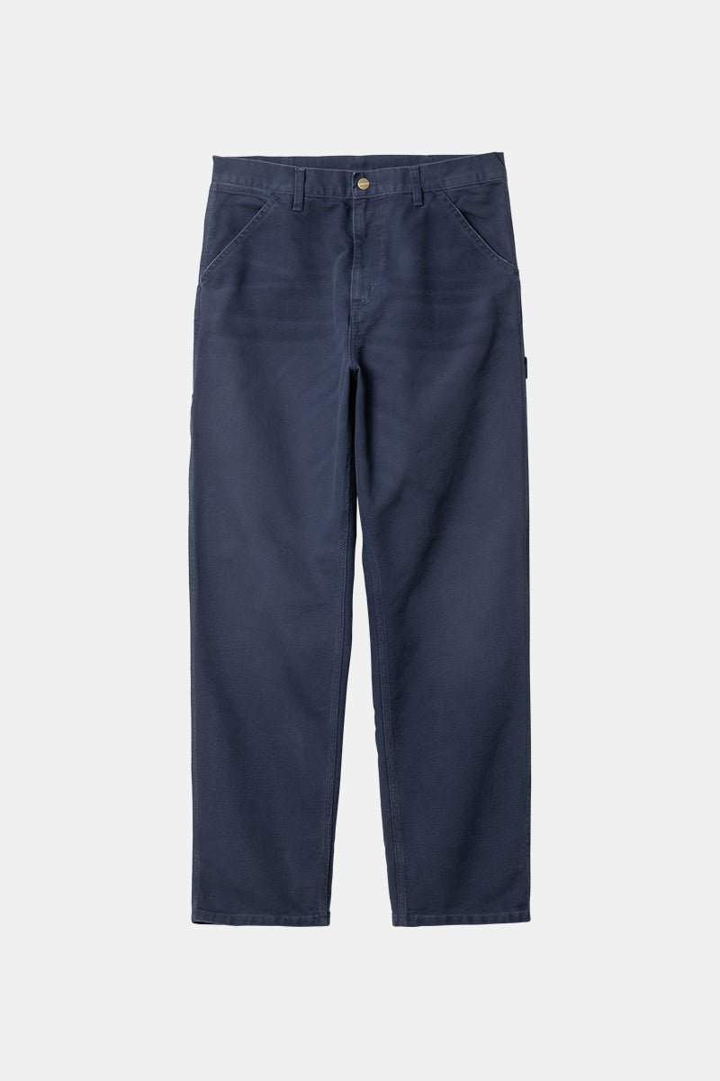 Carhartt WIP Single Knee Organic Cotton Pant (Air Force Blue) | Trousers