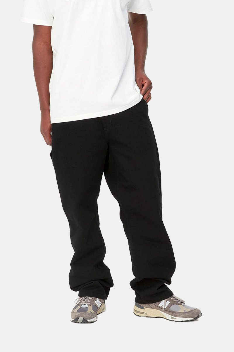 Carhartt WIP Single Knee Organic Cotton Pant (Black Rinsed) | Trousers