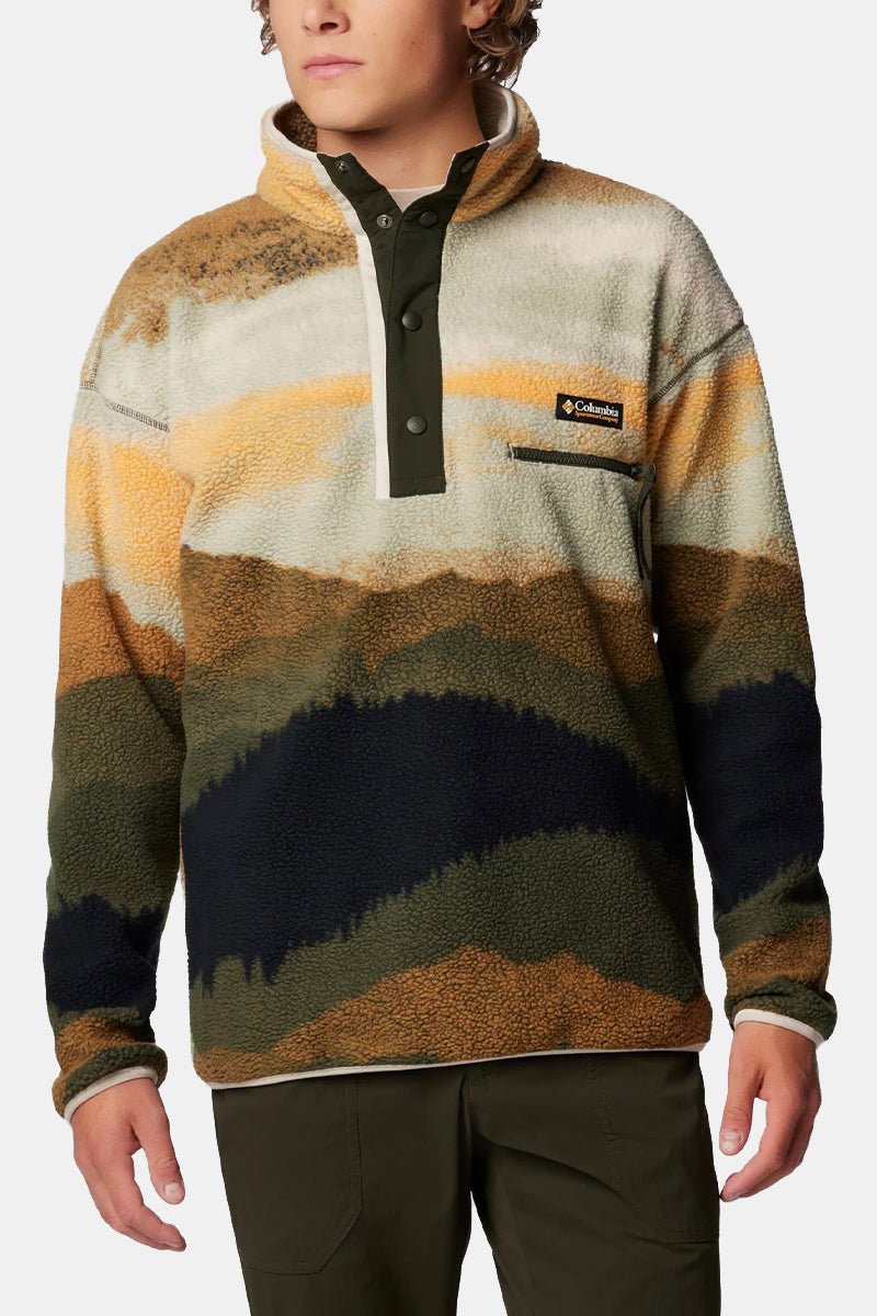 Columbia Helvetia™ II Printed Half Snap Fleece (Greenscape Dolomites) | Sweaters