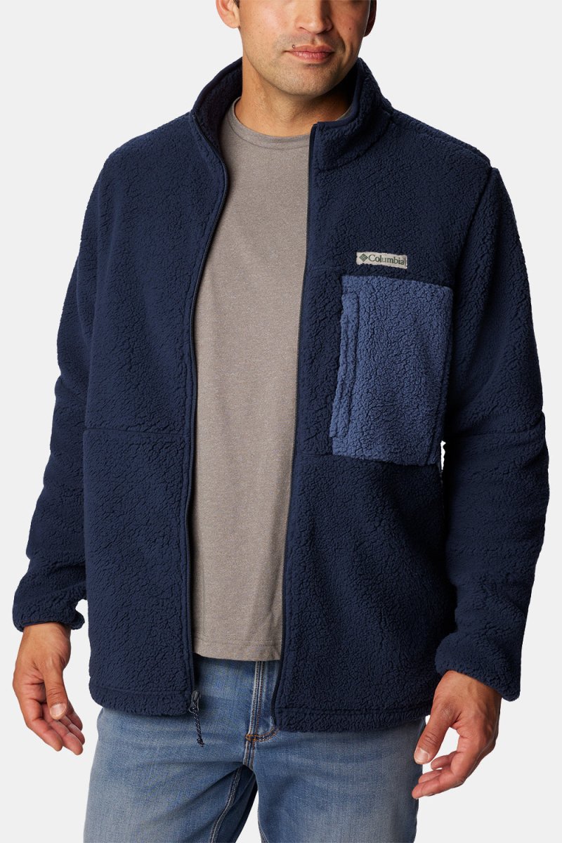 Columbia Mountainside™ Heavyweight Fleece (Collegiate Navy/Dark Mountain) | Sweaters