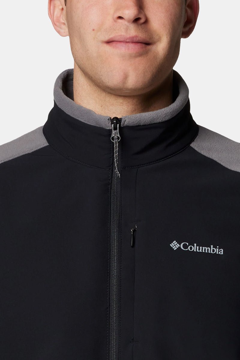 Columbia Sage Peak™ Full Zip Fleece (City Grey/Black) | Sweaters