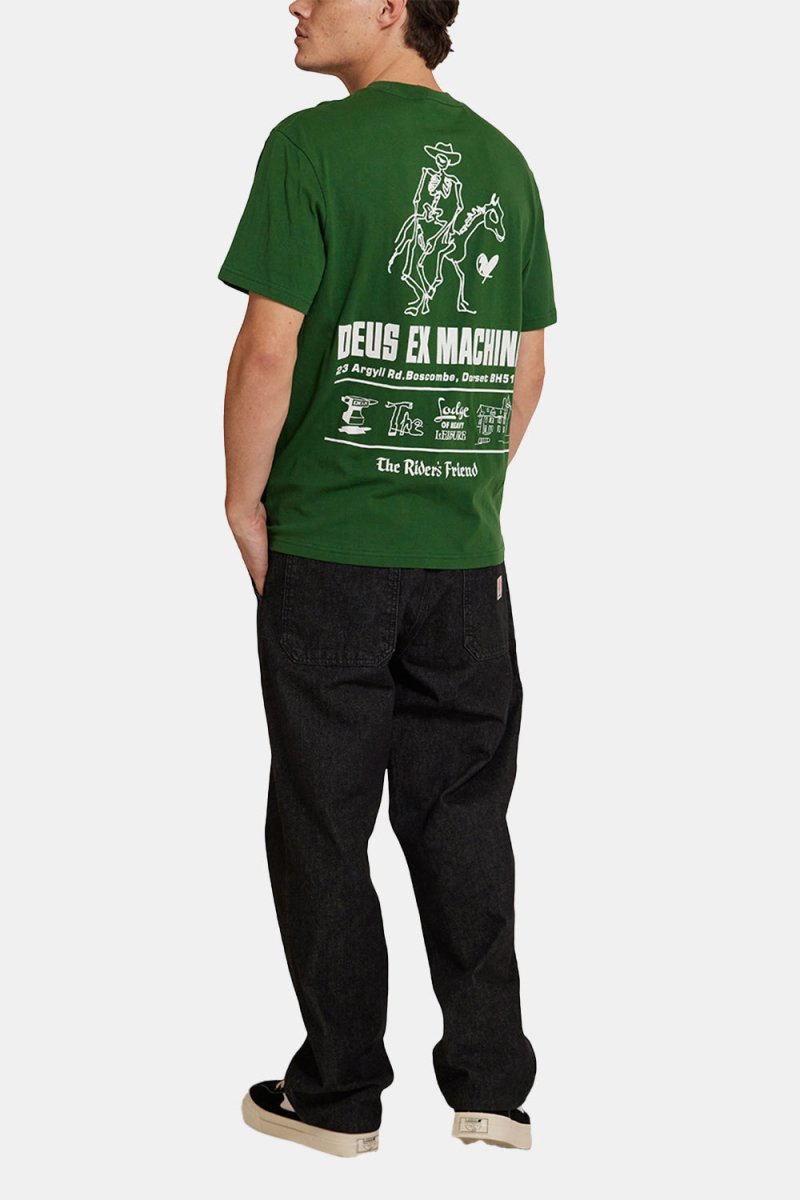 Deus Boscombe Address Tee Organic Cotton T-Shirt (Hillside Green) | T-Shirts