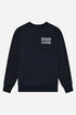 Sudadera con cuello redondo Deus Flecks (azul marino) | Suéteres
