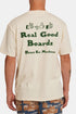 Camiseta de algodón reciclado Deus Real Good Tee (Dirty White) | Camisetas