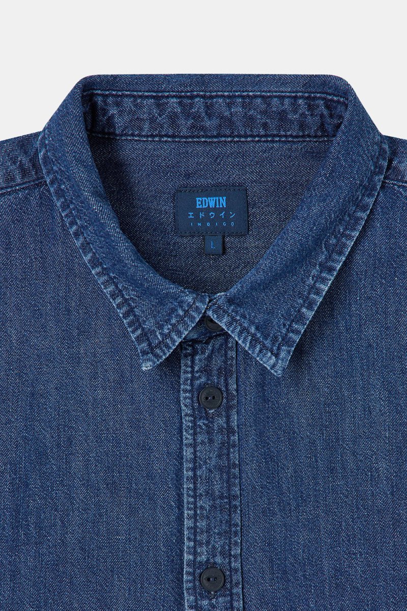 Edwin Cadet Shirt (Blue Mid Stone Wash) | Shirts