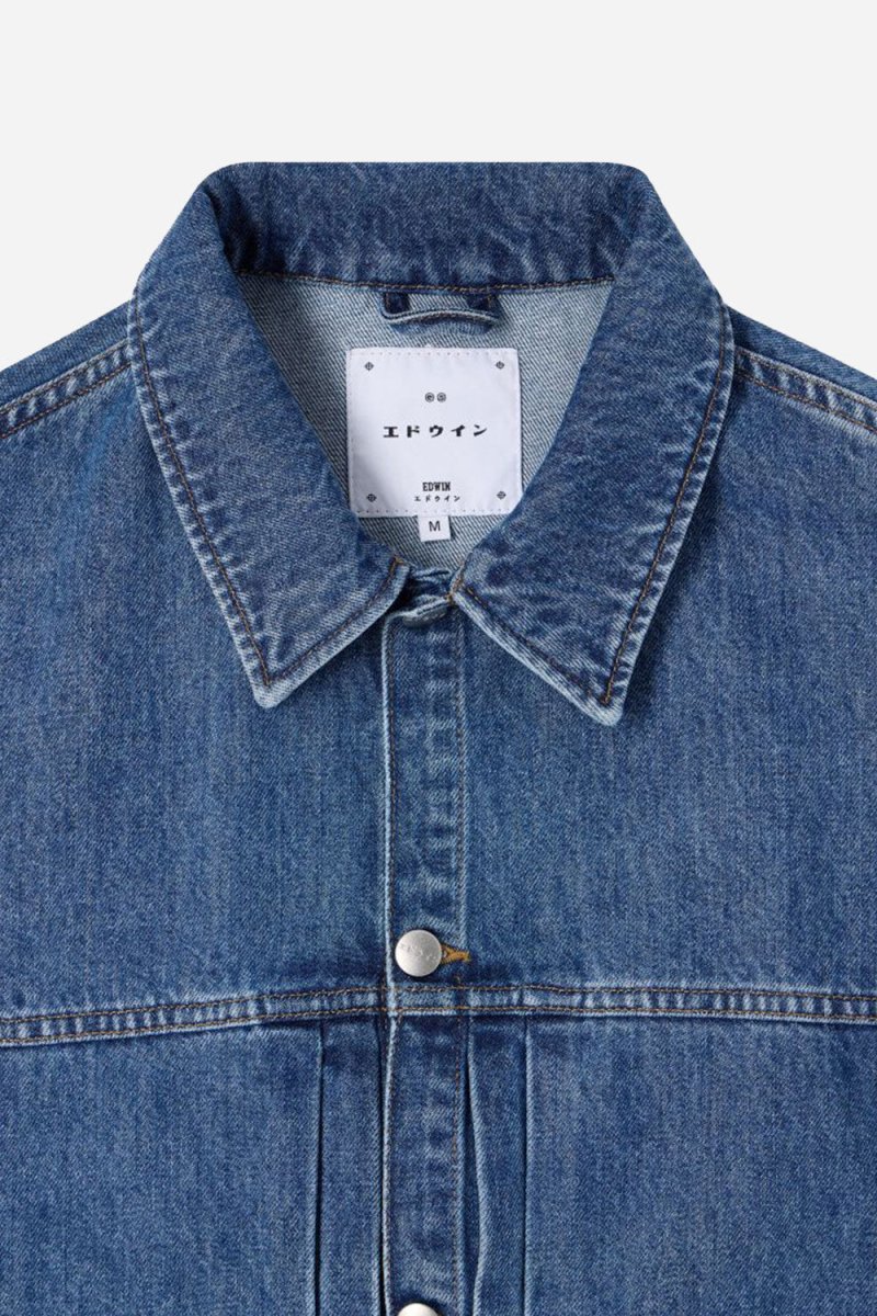 Edwin Freeland Jacket (Blue mid stone wash) | Jackets