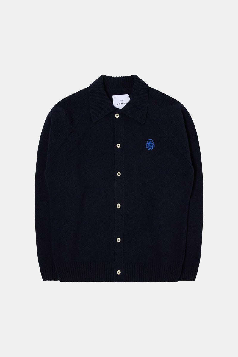 Edwin Mars Polo Cardigan (Navy) | Sweaters