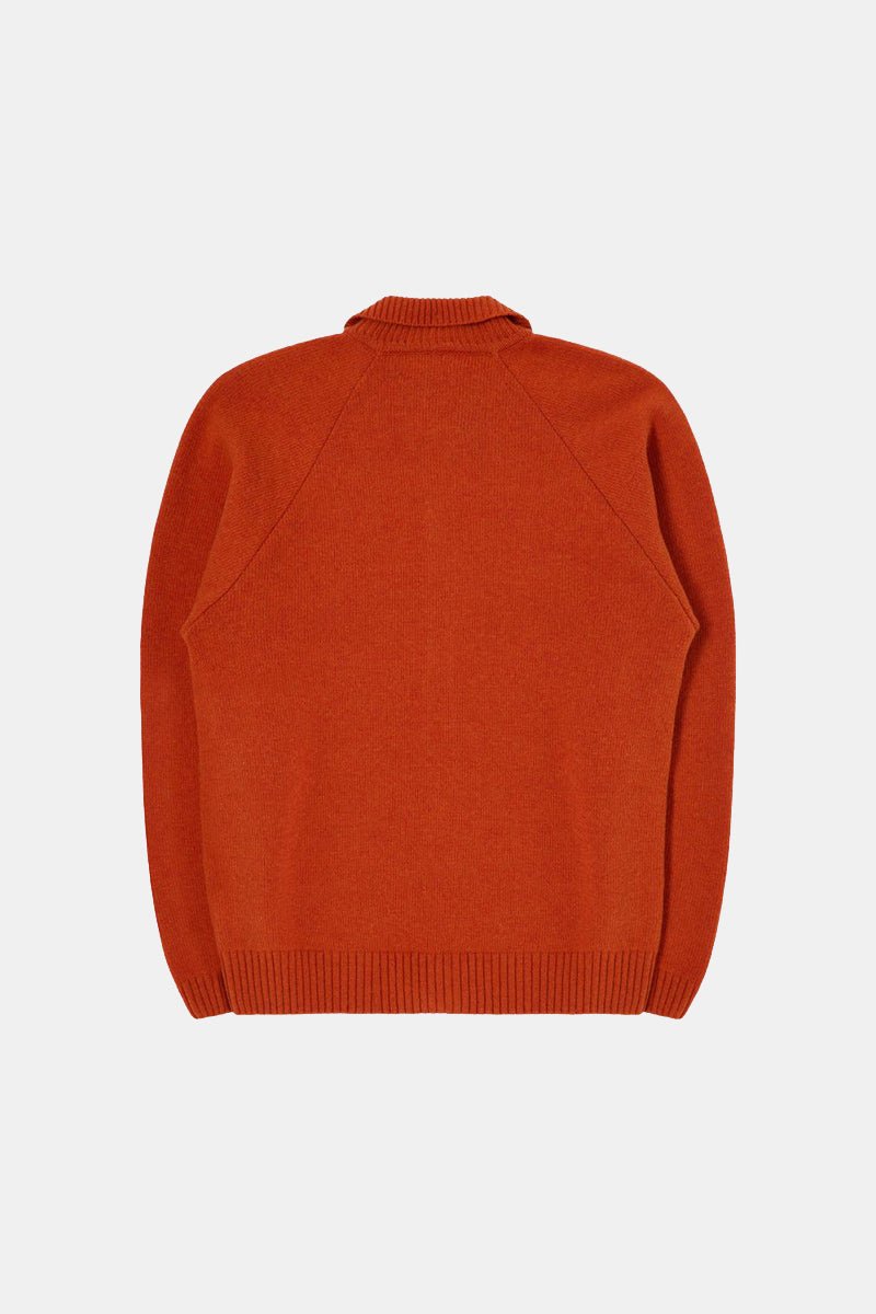 Edwin Mars Polo Cardigan (Orange) | Sweaters
