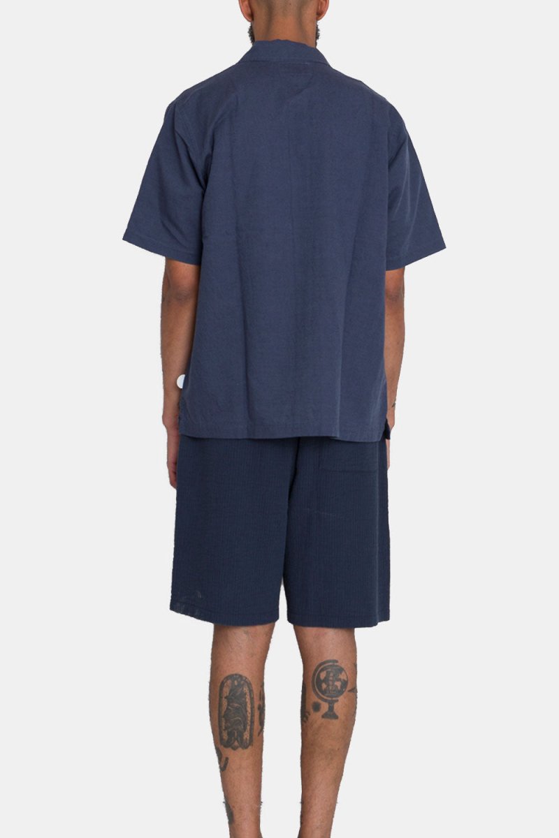 Folk Gabe Short Sleeve Shirt (Soft Navy) | Shirts
