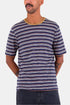 Camiseta Folk Multirayas (Mezcla Azul Marino) | Camisas