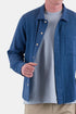 Camisa con parche folk (índigo Basketweave) | Camisas