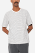 Camiseta Folk con rayas texturizadas (crudo/azul marino) | Camisas
