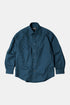 Frizmworks HBT Chaqueta tipo camisa de trabajo con bolsillo de carpintero (azul vintage) | Camisas