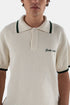 Camiseta tipo polo deportiva de punto en contraste Goodies (Ecru) | Camisetas