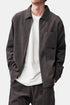 Camisa Gramicci Grid Cord Cord Zip (Gris) | Camisas
