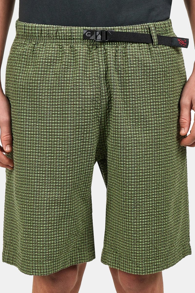 Gramicci O.G. Micro Plaid Seersucker G-Short (Mint) | Shorts