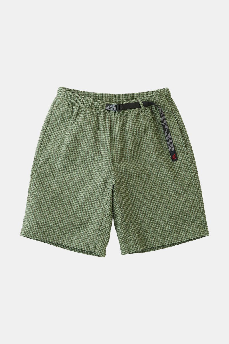 Gramicci O.G. Micro Plaid Seersucker G-Short (Mint) | Shorts