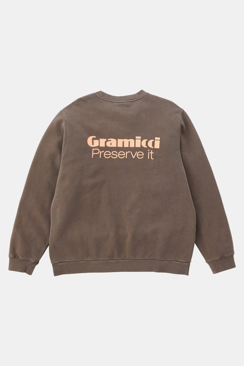 Gramicci Preserve-it Sweatshirt (Brown Pigment) | Sweaters