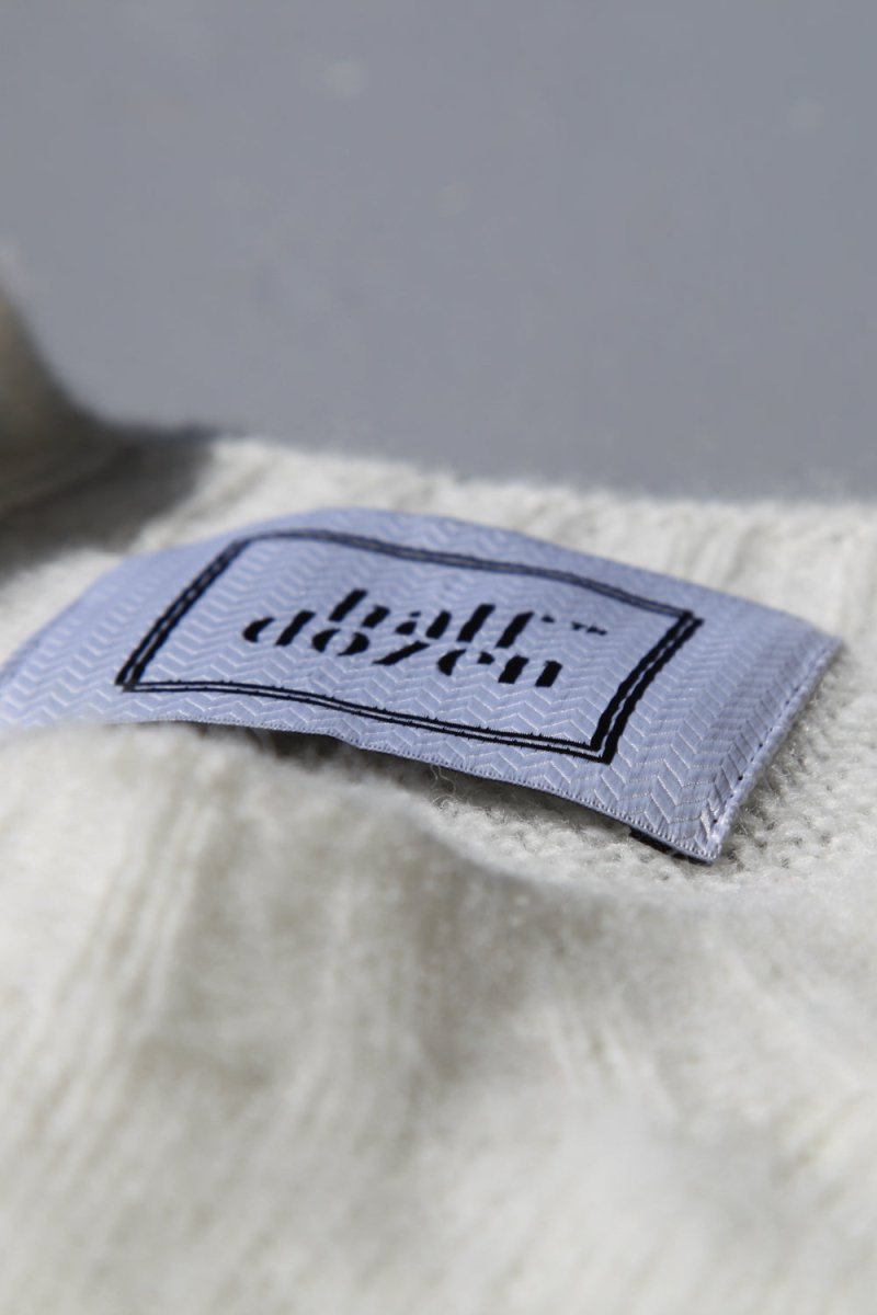 Half Dozen Shaggy Double-Brushed Crew (Winter White) | Knitwear