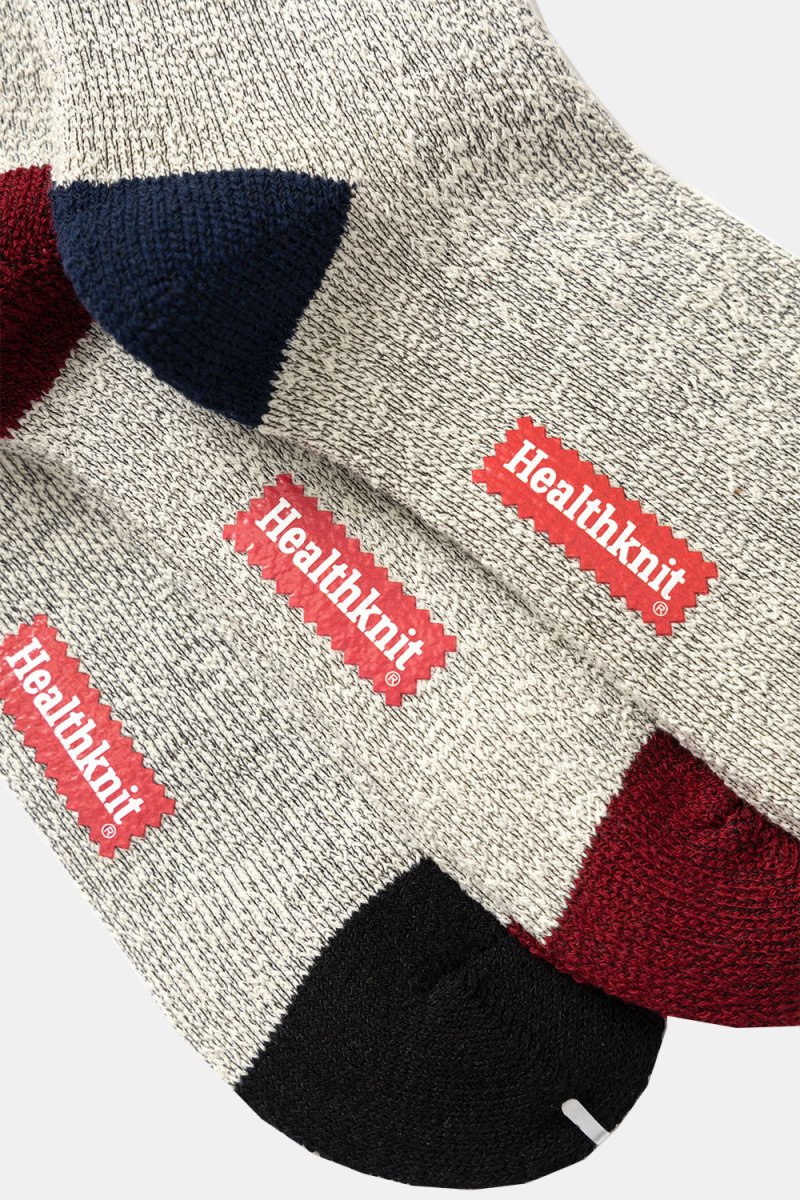 Paquete de 3 calcetines a rayas Healthknit (Grey Multi) | Medias