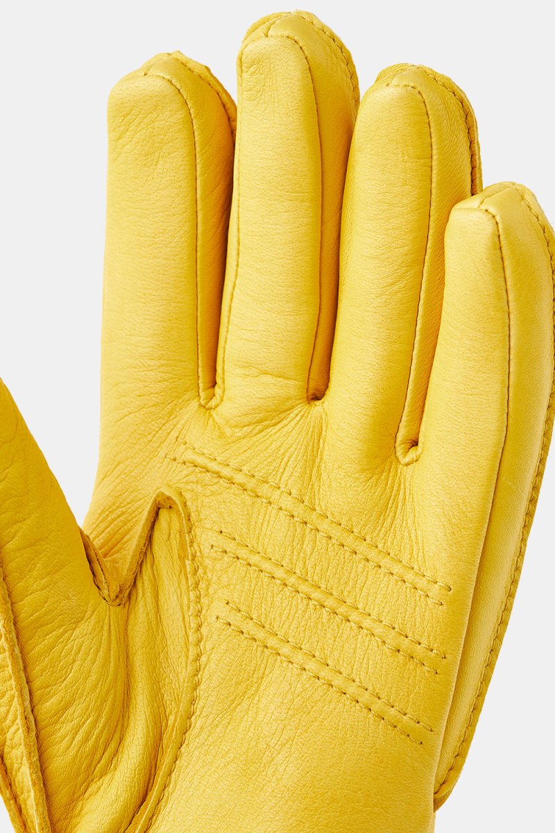 Hestra Deerskin Primaloft Rib Gloves (Natural Yellow) | Gloves