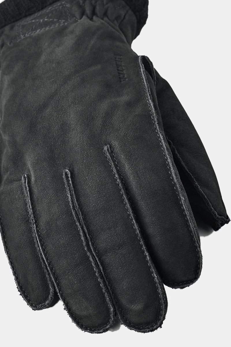 Hestra Joar Nubuck Leather Gloves (Black) | Gloves