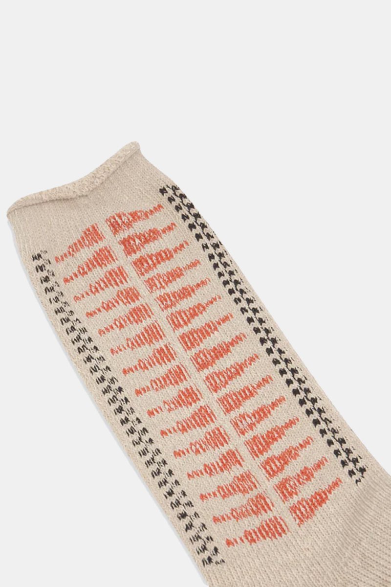 Kinari Plating Pattern Crew Socks (Orange) | Socks