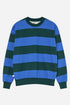 Sudadera De Rayas La Paz Paiva (Verde Oscuro/Azul Yves) | Suéteres