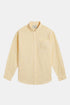 Camisa portuguesa de franela con rayas Atlántico (amarillo claro) | Camisas