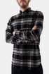 Camisa ESP de cuadros B&B de franela portuguesa (Negro / Gris) | Camisas