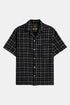 Camisa Dorne de franela portuguesa (Negro) | Camisas