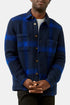 Camisa Sobrecamisa De Lana A Cuadros De Franela Portuguesa (Navy) | Camisas