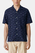Camisa Rendi de franela portuguesa (azul/azul marino) | Camisas