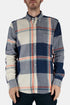 Camisa ESP BD con cinta de franela portuguesa (Blanco/Azul) | Camisas