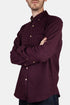 Camisa Portuguesa De Franela Teca (Bordeaux Dark Red) | Camisas