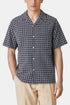 Camisa portuguesa de franela con azulejos (blanco/azul marino) | Camisas
